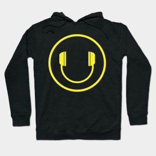 DJ HEADPHONES SMILEY FACE Hoodie